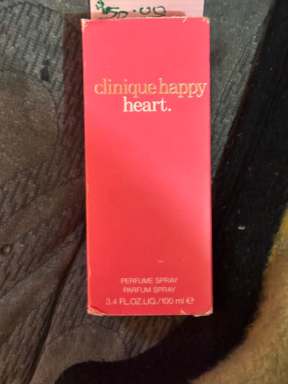 Clinique Happy Heart Perfume Spray - Bright Pink Box/used like new